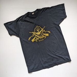 Vintage Single Stitch Military Tee Ass Kickin' Third Mac's Raiders Short Sleeve